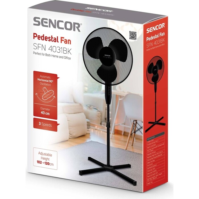 Напольный вентилятор Sencor SFN 4031BK