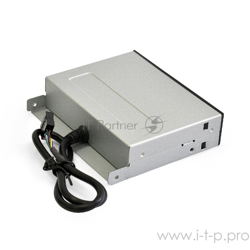 Картридер USB2.0 ExeGate <CR-415> 3.5, мультиформатный: CF/SD/MMC/MS/MS Duo/MS pro/T flash, черный, металл