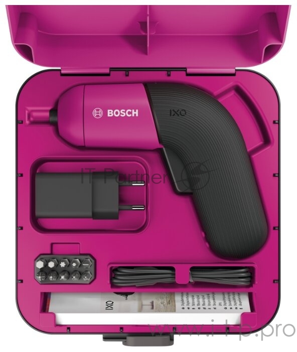 Отвертка электрическая Bosch IXO VI Colour аккум. патрон:Шестигранник 6.35 мм (1/4) (кейс в комплекте)