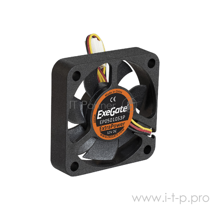 Вентилятор ExeGate ExtraPower EP05010S3P, 50x50x10 мм, подшипник скольжения, 3pin, 5000RPM, 25dBA