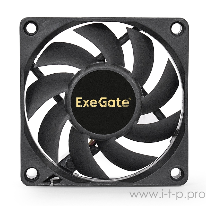 Вентилятор ExeGate ExtraSilent ES07015S3P, 70x70x15 мм, подшипник скольжения, 3pin, 2500RPM, 23dBA