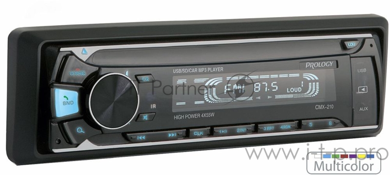 Автомагнитола Prology CMX-210 1DIN 4x55Вт