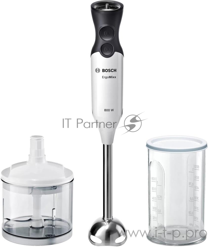 Погружной блендер BOSCH MS6CA4120 ErgoMixx, 800Вт
