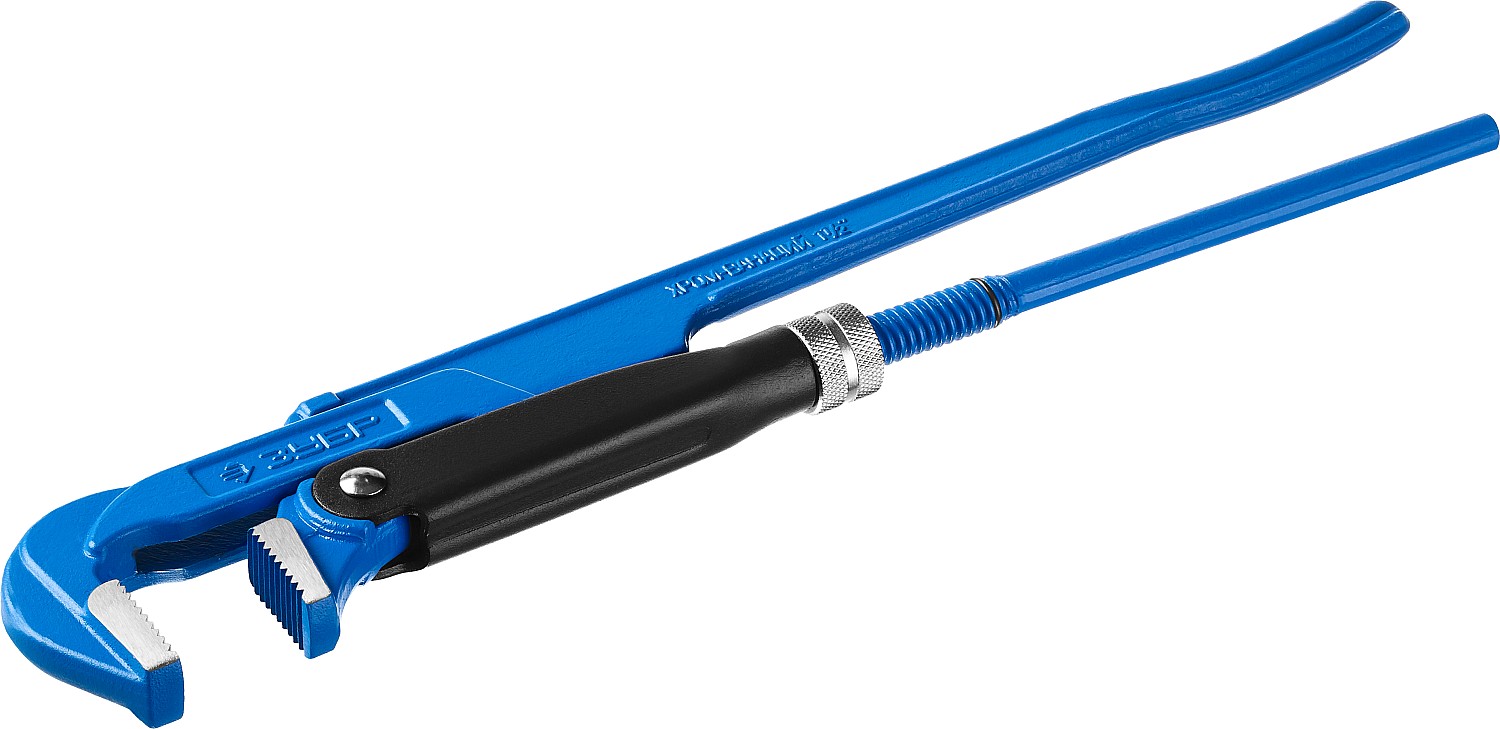 Ручной инструмент ЗУБР ЭКСПЕРТ 27335-1 Ключ трубный { прямые губки, цельнокованый, Cr-V, № 1, 1 }