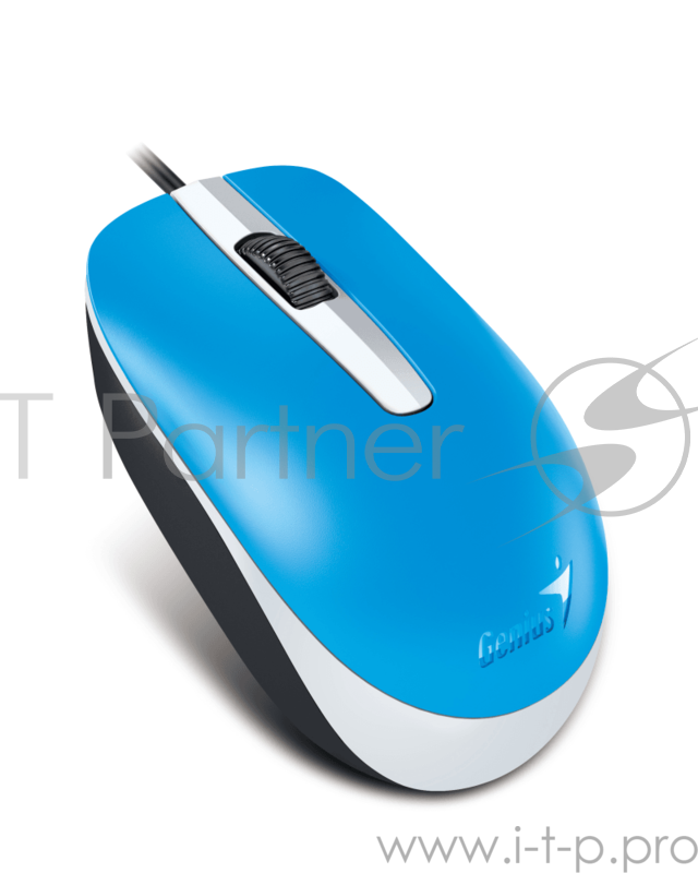 Мышь Genius DX-160, USB (голубая, оптическая 1000dpi)