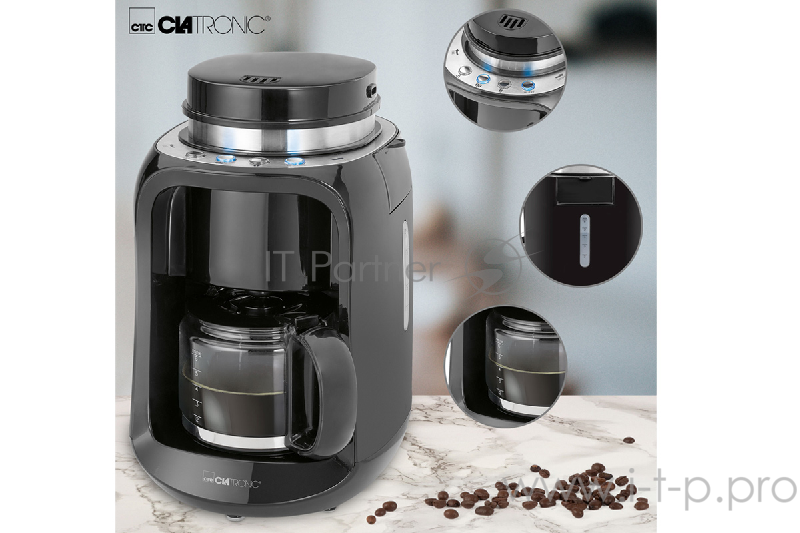 Кофеварка Clatronic KA 3701 schwarz-inox