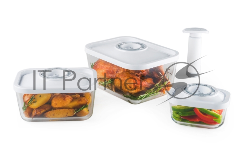 Контейнеры для вакуумных упаковщиков STATUS, набор VAC-Glass-Set Green