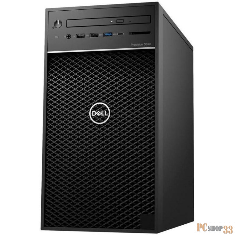ПК Precision 3630 MT Core i5-9500 (3,0GHz) 8GB (1x8GB) DDR4 256GB SSD (M.2 PCIe) Nvidia Quadro P620 (2GB) TPM 300W W10 Pro 3 years NBD