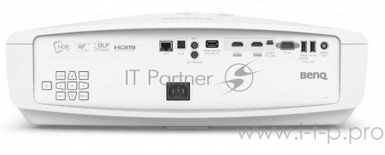 Проектор BENQ W5700S (DLP, 4K UHD, 3840x2160, HDR10, 1800Lm, 100000:1, +2xНDMI, +2xUSB, LAN, 3D Ready, lamp 10000hrs, WH