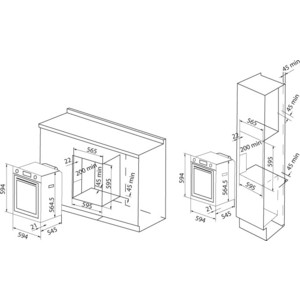 Электрическая духовка Krona PRONTO 60 BL