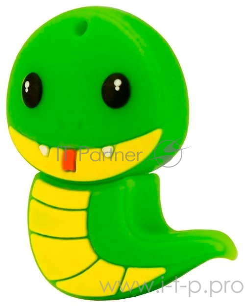 Флеш накопитель 8GB Mirex Snake, USB 2.0, Зеленый