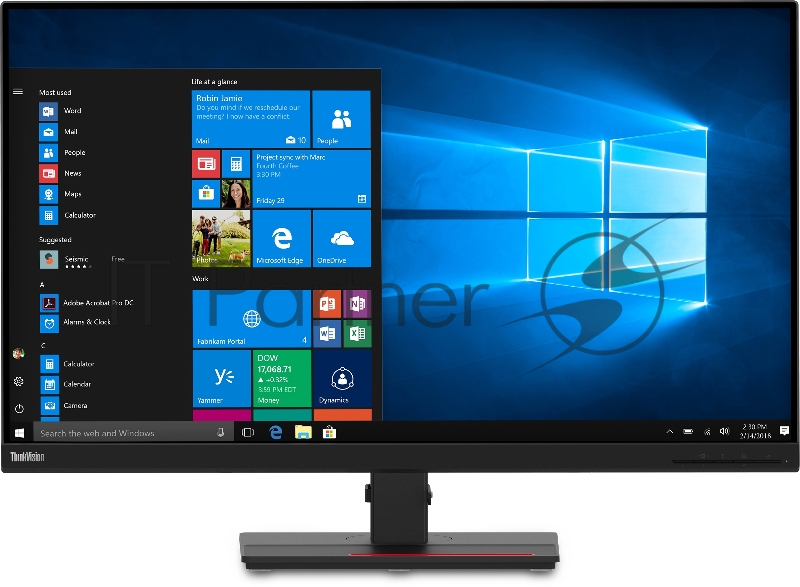 Монитор Lenovo ThinkVision T32p-20 31.5 16:9 UHD (3840x2160) IPS, CR 1000:1, BR 350, 178/178 , 1xHDMI 2.0, 1xDP1.2, 1xUSB-C, USB Hub (4xUSB 3.0), 1xAudio Port (3.5 mm), LTPS , 3YR Exchange