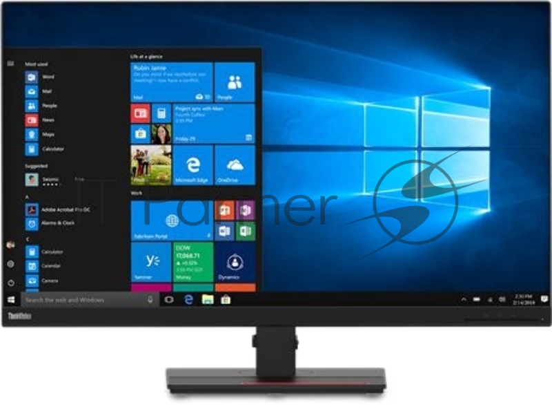 Монитор Lenovo ThinkVision T32p-20 31.5 16:9 UHD (3840x2160) IPS, CR 1000:1, BR 350, 178/178 , 1xHDMI 2.0, 1xDP1.2, 1xUSB-C, USB Hub (4xUSB 3.0), 1xAudio Port (3.5 mm), LTPS , 3YR Exchange