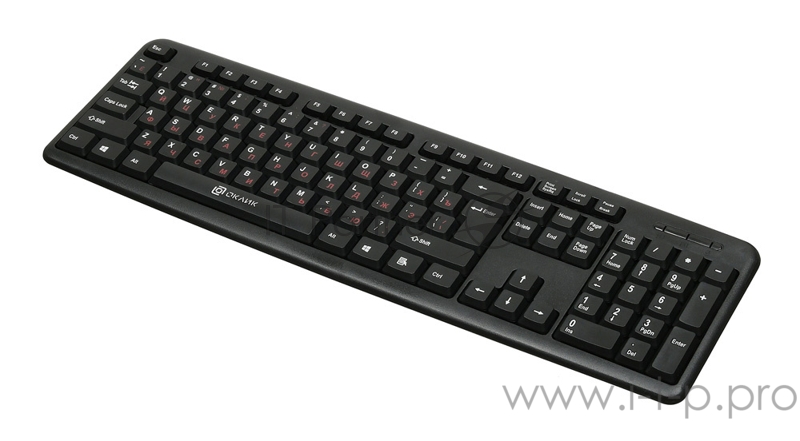 Клавиатура Oklick 90MV2 черный USB
