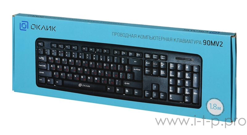 Клавиатура Oklick 90MV2 черный USB