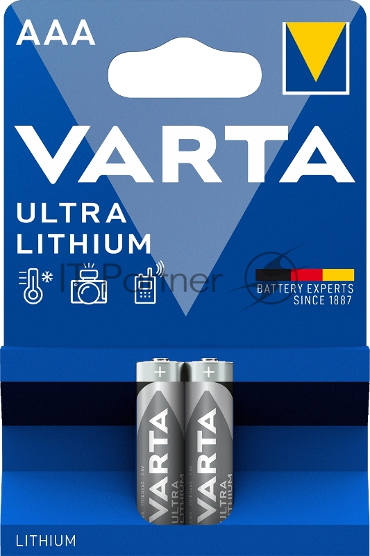 Элемент питания VARTA LITHIUM/ULTRA LITHIUIM AAA бл. 2