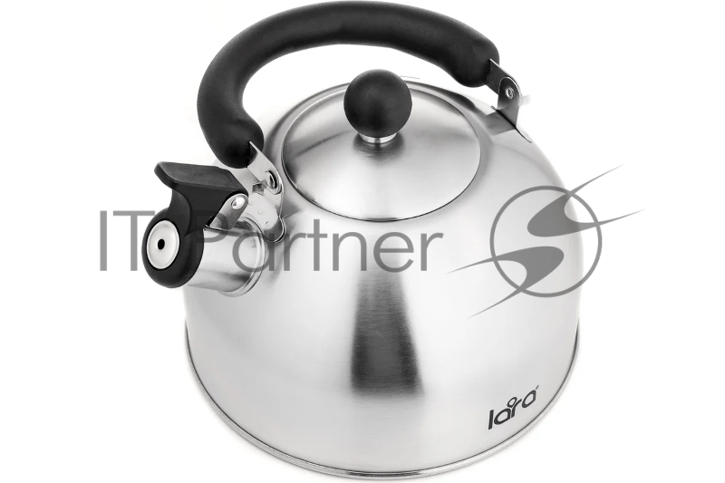 Чайник для плиты LARA LR00-65, нержавейка, матовый, 2,5 л, индукце капс дно, нейлон.ручка