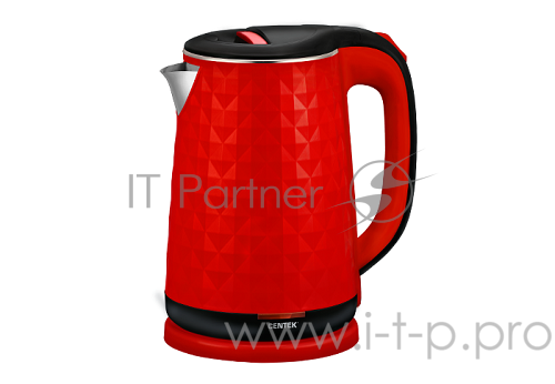 Чайник электрический Centek CT-0022 Red 1.8л <2000W> двойной корпус - сталь+пластик