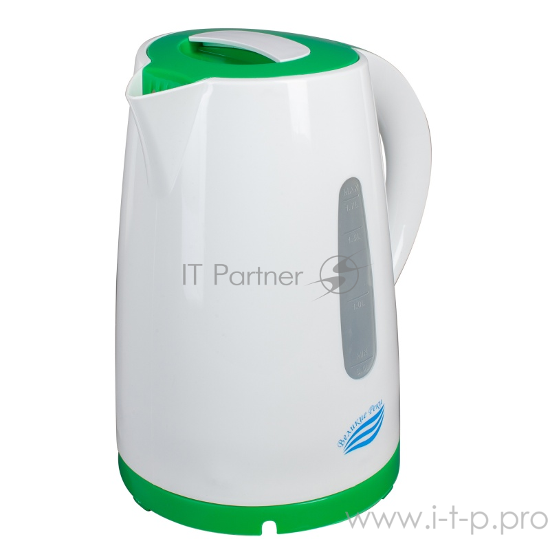 Чайник электрический Великие Реки Томь-1 белый/зеленый