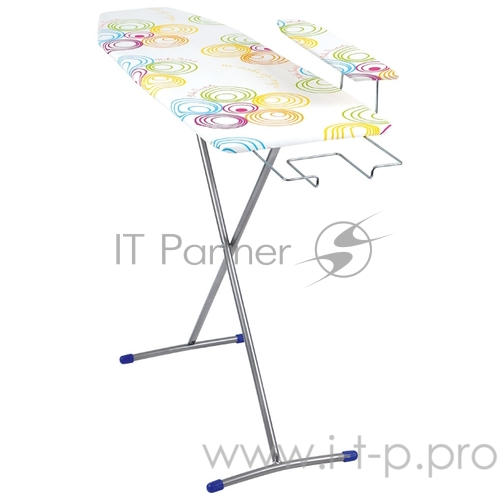 Доска гладильная НИКА ЛИНА 1, размер 112х34,5 материал: ДСП, два положения высоты h-70, h-80см, выдвижная подставка под утюг, съемный подрукавник.
