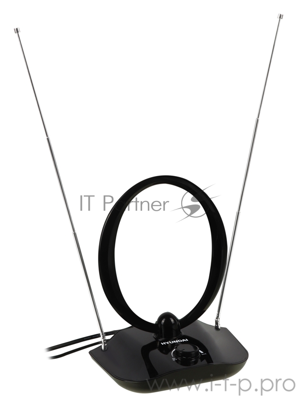 Антенна телевизионная Hyundai H-TAI400 30дБ активная черный