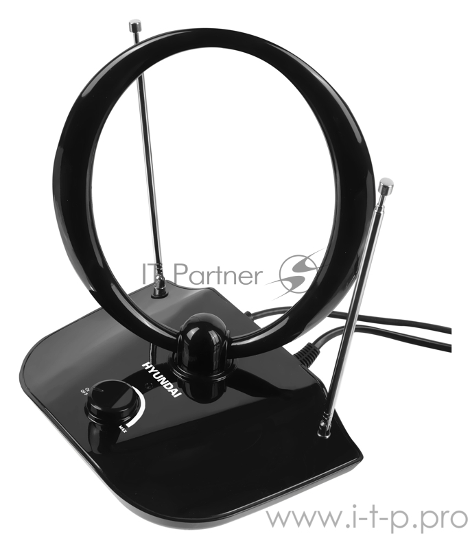 Антенна телевизионная Hyundai H-TAI400 30дБ активная черный