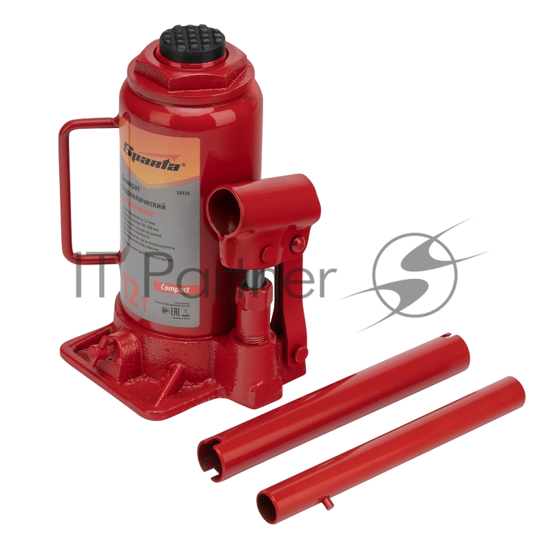 Домкрат SPARTA 50336 гидравлический бутылочный 12 т h подъема 205-400мм compact