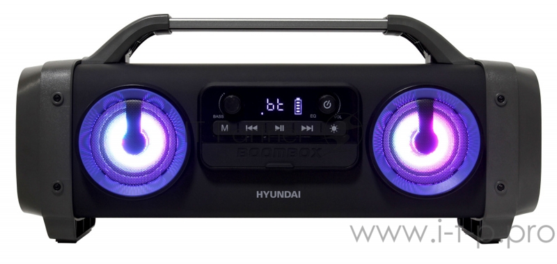 Аудиомагнитола Hyundai H-PCD400 черный 28Вт/MP3/FM(dig)/USB/BT/microSD