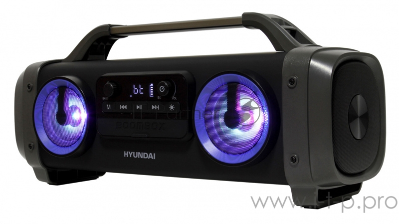 Аудиомагнитола Hyundai H-PCD400 черный 28Вт/MP3/FM(dig)/USB/BT/microSD
