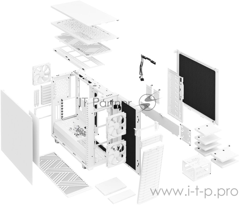 Корпус Fractal Design DEFINE 7 WHITE / mid tower / E-ATX / 3x140mm fans inc. / FD-C-DEF7A-09