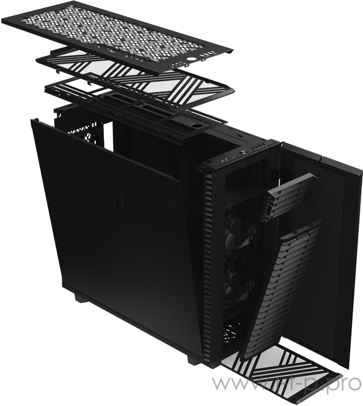 Корпус Fractal Design DEFINE 7 XL BLACK / full tower / E-ATX, EE-ATX, SSI-CEB, SSI-EEB / 3x140mm fans inc. / FD-C-DEF7X-01