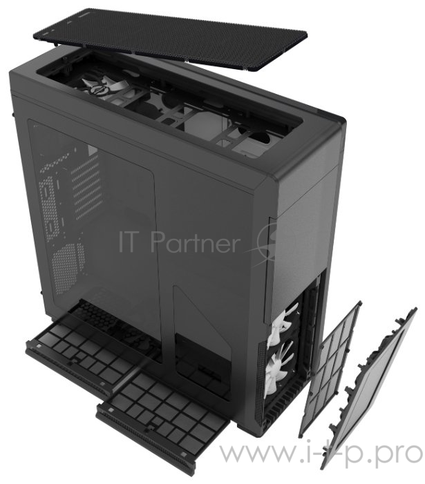 Корпус PHANTEKS Enthoo Primo SE Sand-blasting Black-White, White LED, без БП, алюминиевая лицевая и верхняя панели, боковое окно, Full-Tower