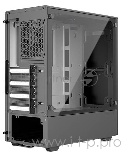 Корпус PHANTEKS Eclipse P300 Tempered Glass, Black-White, RGB LED иллюминация, цельнометалический, Mid-Tower