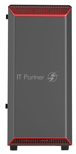 Корпус PHANTEKS Eclipse P300 Tempered Glass, Black-Red, RGB LED иллюминация, цельнометалический, Mid-Tower