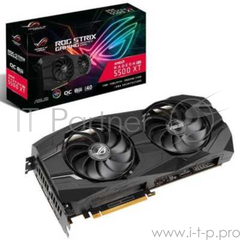 Видеокарта ASUS ROG-STRIX-RX5500XT-O8G-GAMING // RX5500XT,HDMI,DP*3,8G,D6 90YV0DU0-M0NA00