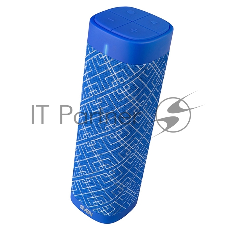 Портативная колонка SVEN PS-115, синий (10 Вт, TWS, Bluetooth, FM, USB, microSD, 1800мА*ч)