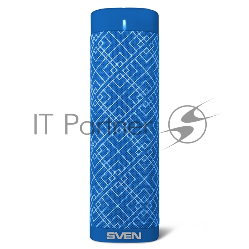 Портативная колонка SVEN PS-115, синий (10 Вт, TWS, Bluetooth, FM, USB, microSD, 1800мА*ч)