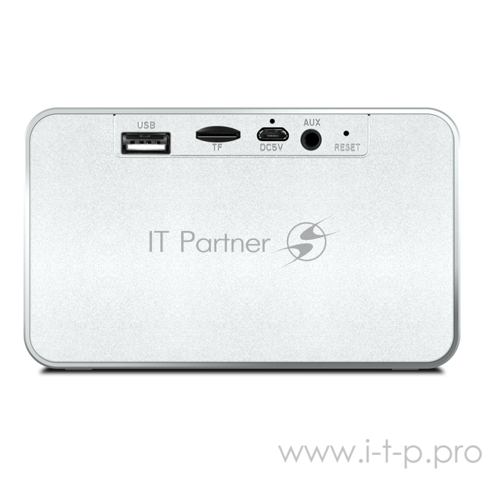 Портативная колонка SVEN PS-85, серебро (5 Вт, Bluetooth, FM, USB, microSD, 600мА*ч)