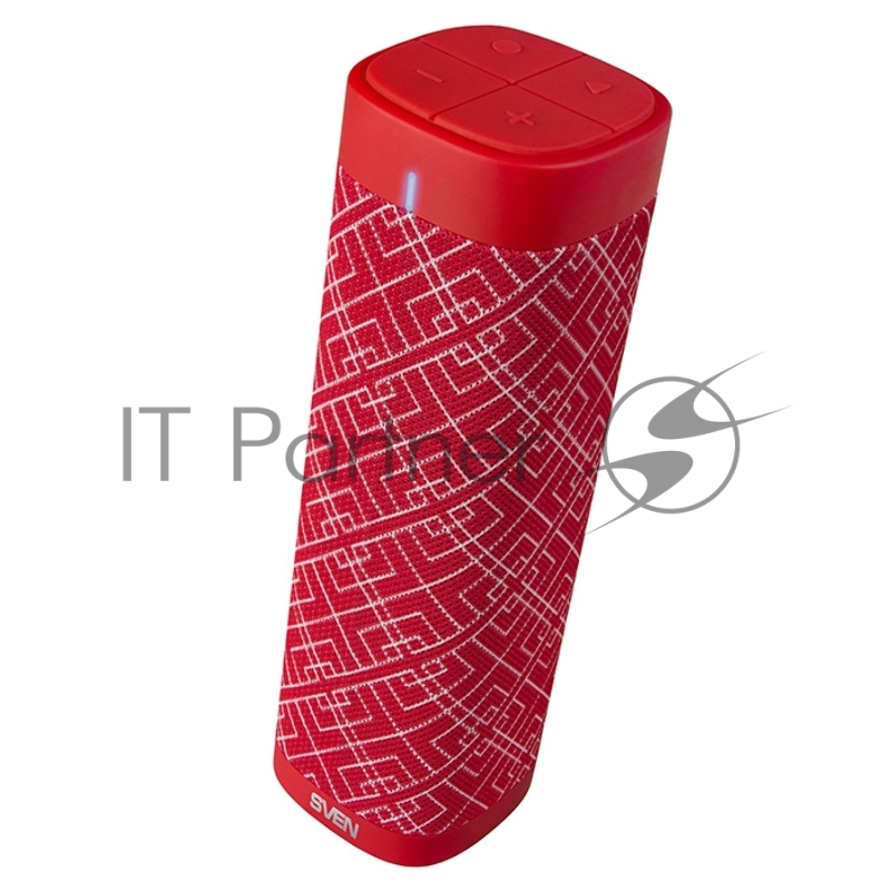 Портативная колонка SVEN PS-115, красный (10 Вт, TWS, Bluetooth, FM, USB, microSD, 1800мА*ч)