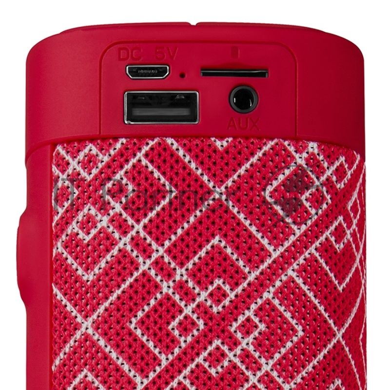 Портативная колонка SVEN PS-115, красный (10 Вт, TWS, Bluetooth, FM, USB, microSD, 1800мА*ч)