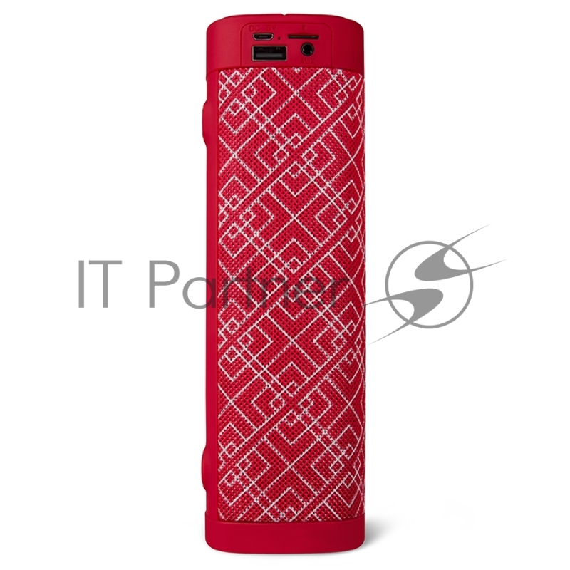 Портативная колонка SVEN PS-115, красный (10 Вт, TWS, Bluetooth, FM, USB, microSD, 1800мА*ч)