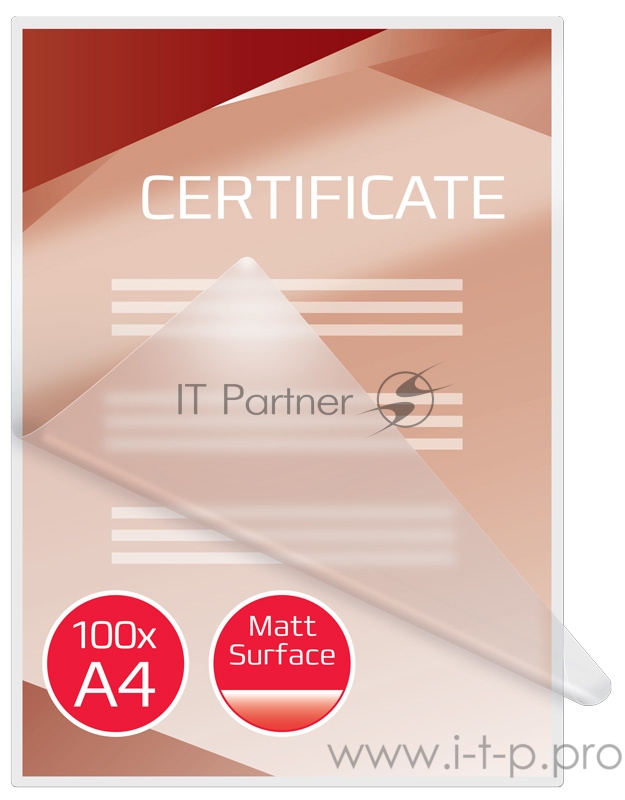 Пленка для ламинирования GBC 75мкм A4 (100шт) глянцевая 216x303мм 3747240