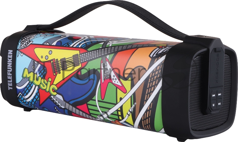 Колонка порт. Telefunken TF-PS1241B черный 6W 1.0 BT/USB (TF-PS1241B(ROCK MUSIC))