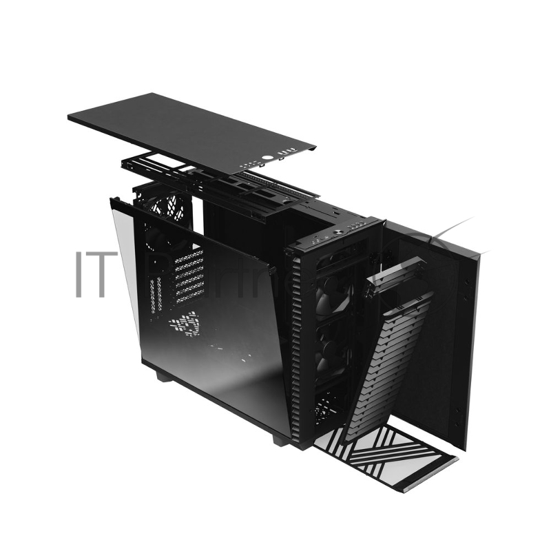 Корпус Fractal Design DEFINE 7 BLACK - DARK TG / mid tower / E-ATX / dark tint tempered glass / 3x140mm fans inc. / FD-C-DEF7A-03