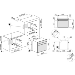 Встраиваемая электрическая духовка SMEG SF800AO