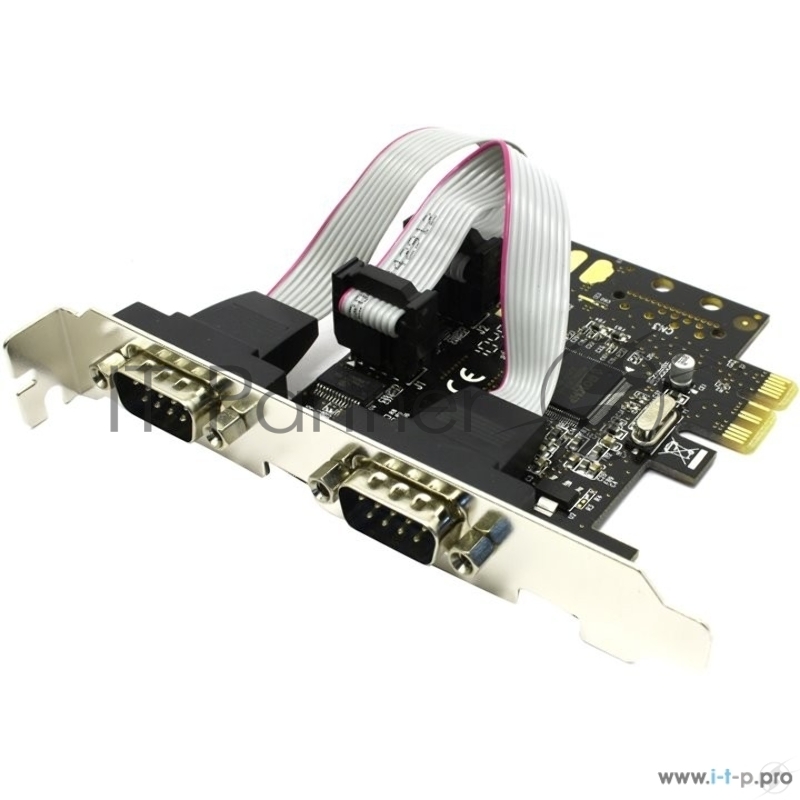 Контроллер PCI-E to 2 RS232 порт (2 COM/SERIAL port), chip MCS9922, FG-EMT03C-1-BU01, Espada (oem)
