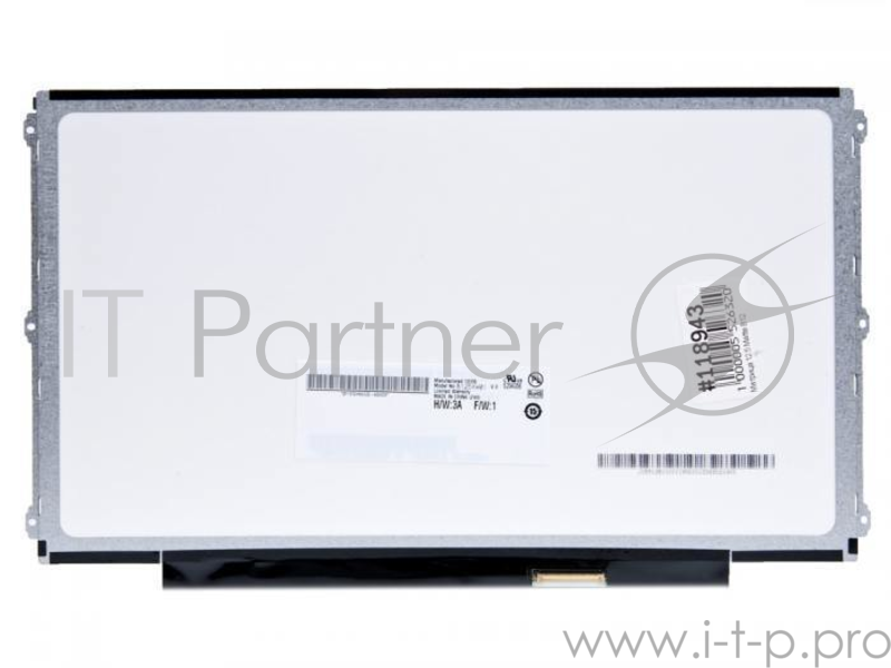 Матрица 12.5 Matte B125XW01 V.0, WXGA HD 1366x768, 40L, cветодиодная (LED), AU Optronics, уши Л/П слитно