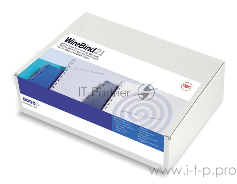 Пружины для переплета металлические GBC d=6мм A4 белый (100шт) MultiBind (IB165085)