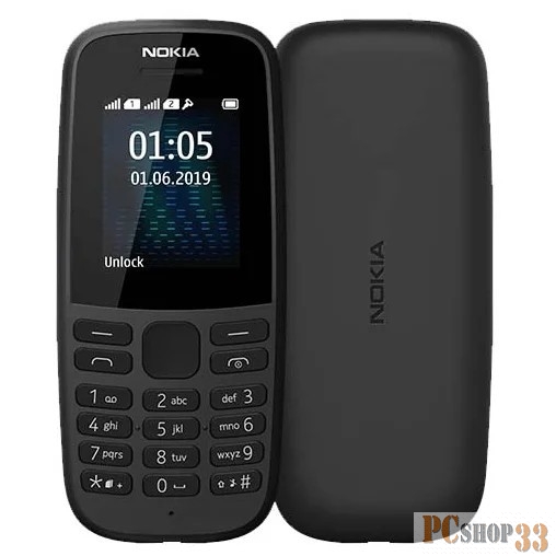 Nokia 105 SS Black w/o charger