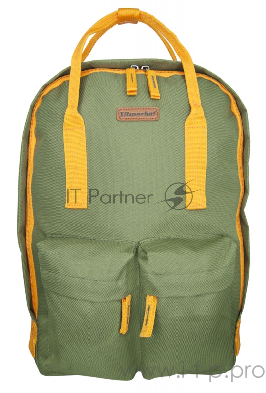 Рюкзак Silwerhof Cube оливковый/оранжевый